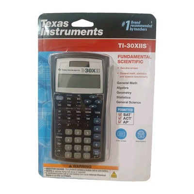 Texas Instruments TI-30IIS Scientific Calculator New Two Line Screen Statistics