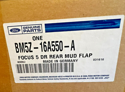 Ford Genuine Parts BM5Z-16A550-A Focus 5 Door Rear Mud Flap MSRP: $55.00