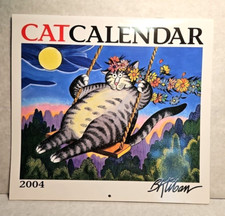 Vintage B. Kliban Cat Calendar 2004   Nice Condition   Reuse in 2032    