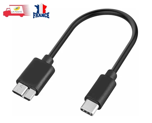 Câble USB 3.1 USB-C vers Micro B 30cm Charge et de synchronisation de données