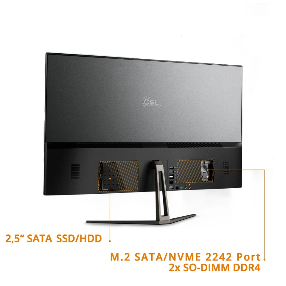 All-In-One PC 27 Zoll Windows 11 Computer schlank & lautlos 512GB SSD | 16GB RAM - Bild 3 von 4