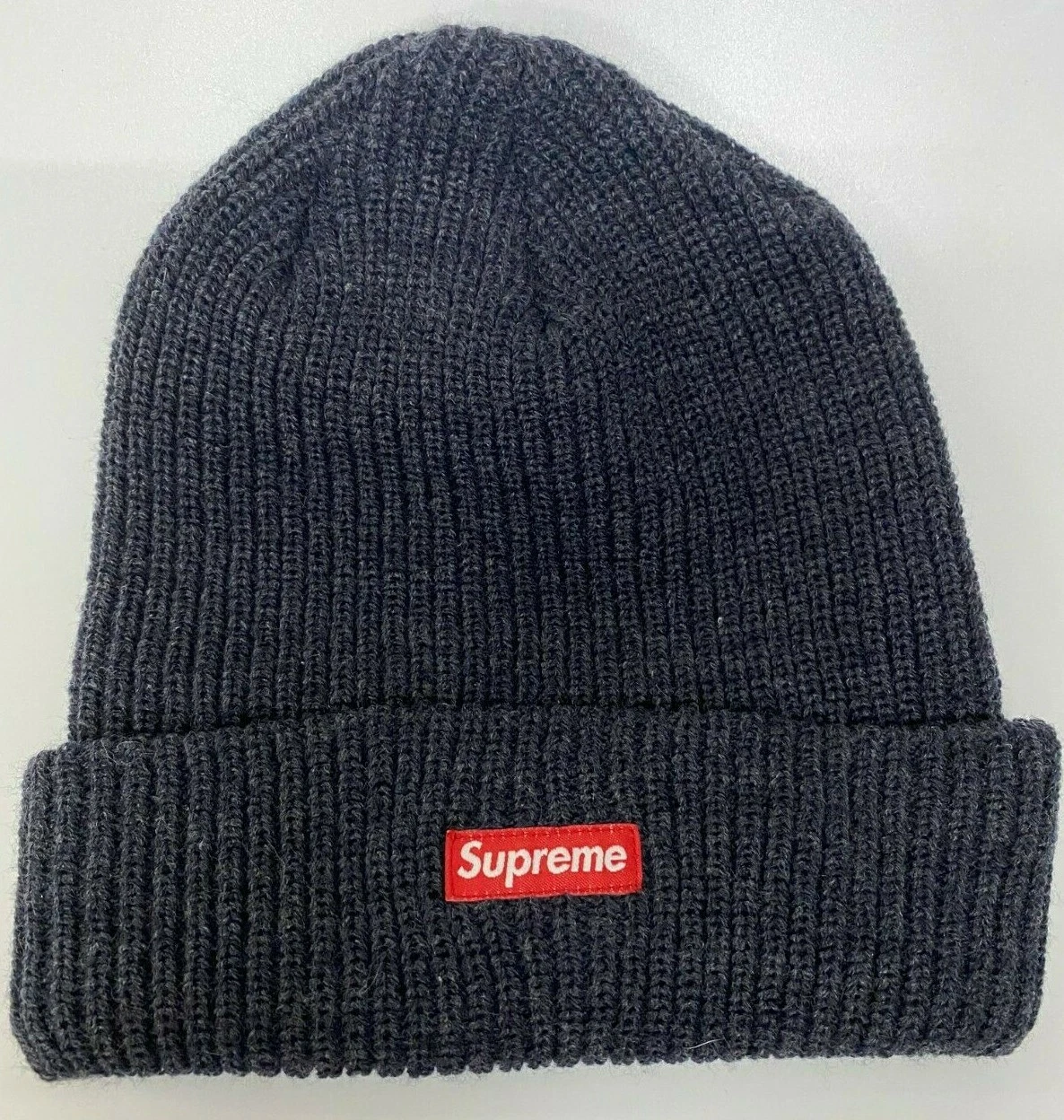 Bonnet Supreme Heather Loose Guage bleu marine NEUF 100% authentique ?✅