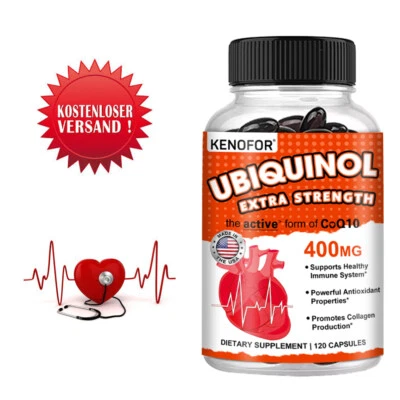 KENOFOR Coenzima Q10 Per Supporto Cardiovascolare Salute Cuore 30-120 Capsule