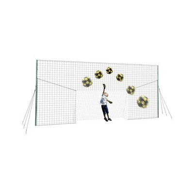 Open Goaaal 3-in-1 Soccer Training Rebounder - Soccer Goal for Volley, Passin...