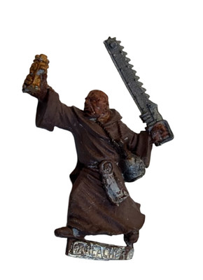 Warhammer 40K Imperial Priest Ministorum Priest Metall OOP bemalt Games Workshop
