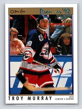 1991-92 O-Pee-Chee Premier - Troy Murray #75 Winnipeg Jets Hockey Card
