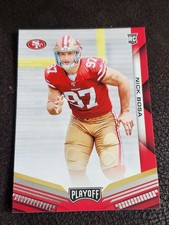 2019 Playoff Nick Bosa ROOKIE Card #205 49ers. rookie card picture