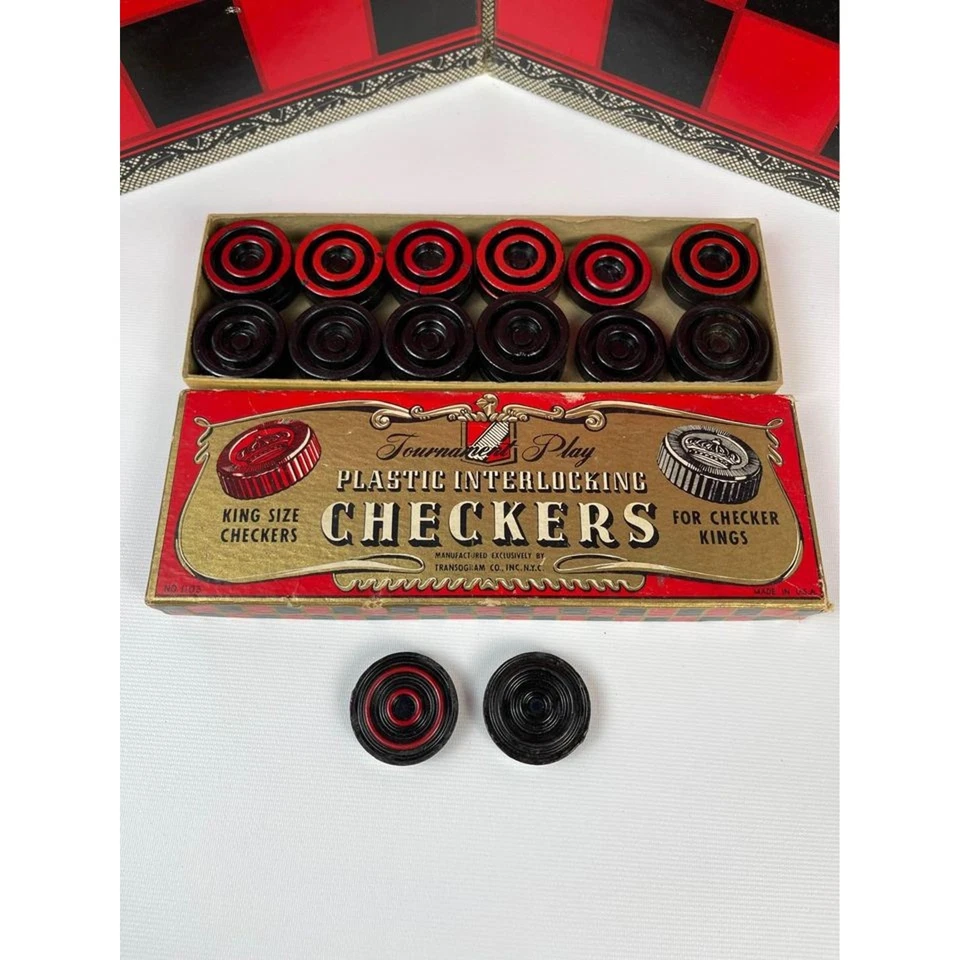 Vintage Transogram Checkers / Backgammon Board - Image 2 of 4
