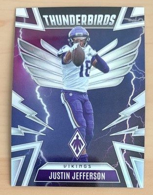 2025 Panini Phoenix Justin Jefferson Thunderbirds Silver #34
