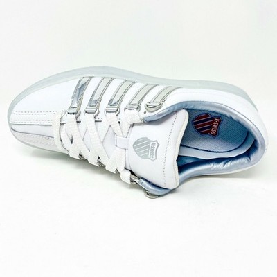 K Swiss Classic 2000 White Silver Kids Size 6 Sneakers 86564 155