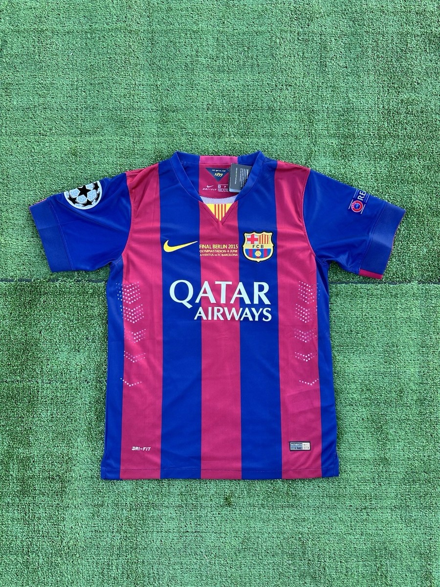 FC Barcelona 2014-15 UCL Final Neymar Jr. #11 Retro Jersey
