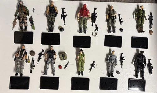 GI JOE COBRA CUSTOM FODDER Modern FIGURE LOT 25TH 30TH 50TH ROC POC 3.75 1/18
