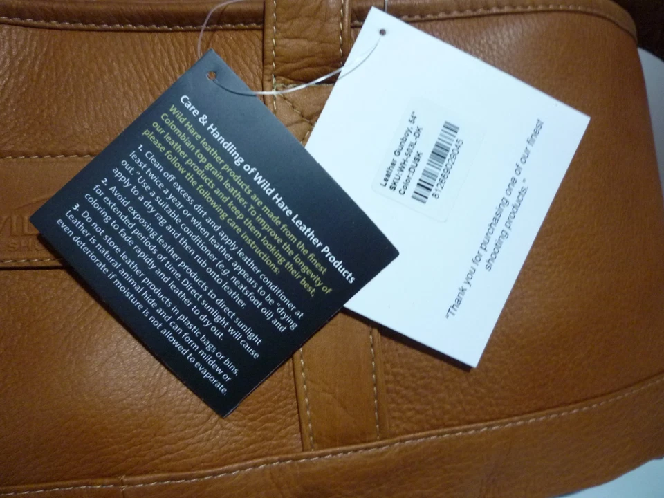 Wild Hare 56" Leather Shotgun Case - Dusk Brown - New with tags - Image 3 of 3