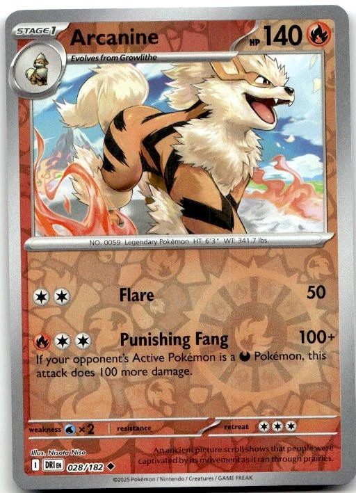 arcanine pokemon card ebay Arcanine 059/165 Pokemon 151 Fire-Type Legendary Species Pokemon TCG Card