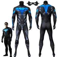 Titans Nightwing Bodysuit Cosplay Jumpsuit 3D Printing Halloween Outfit Costume