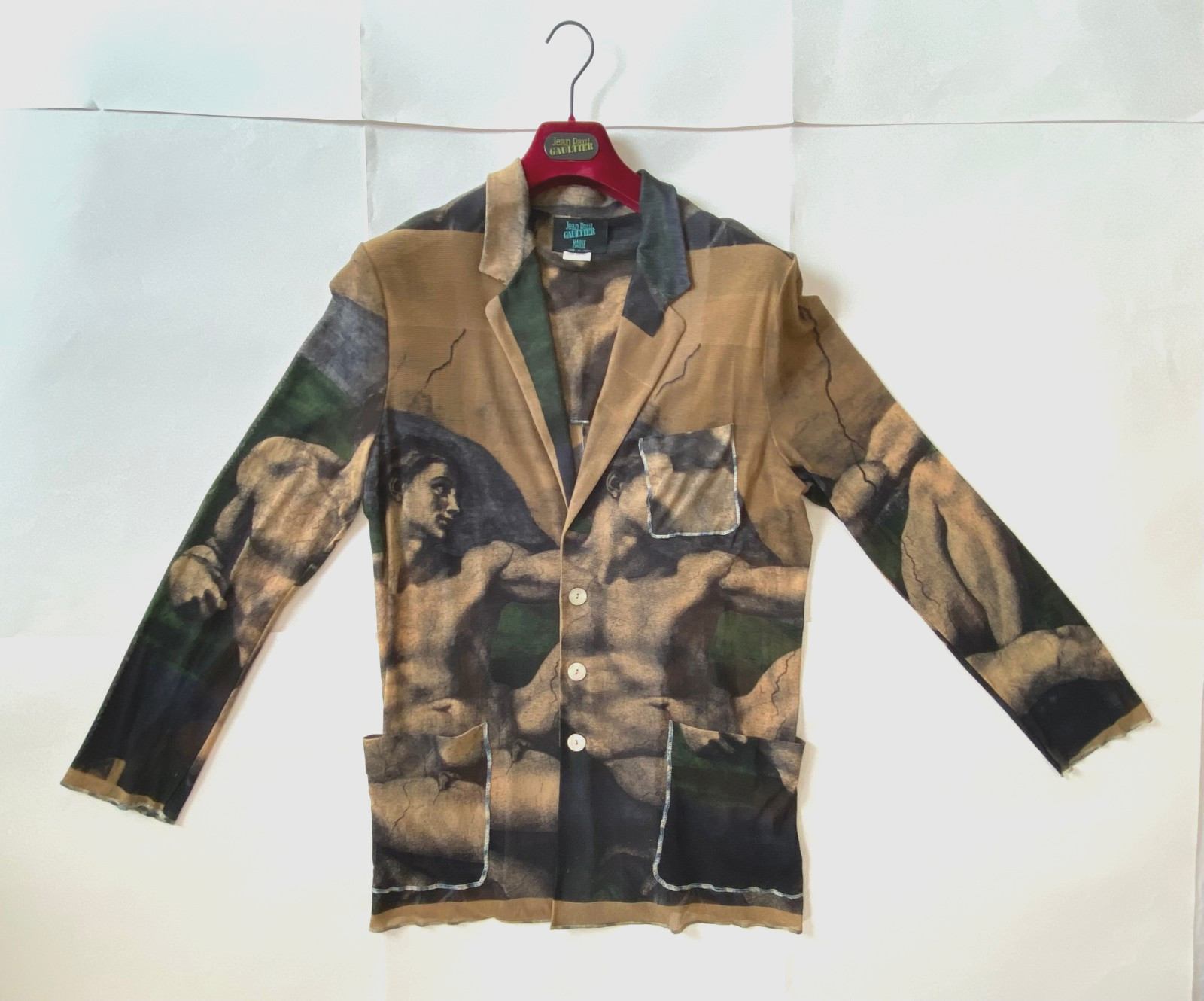 Jean Paul Gaultier Maille S/S1995 “Creation of Adam” Jacket – XL – BNWOT – Italy