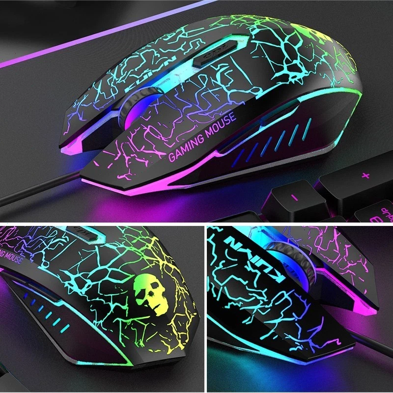 KUIYIN T6 104-Key Gaming Keyboard and Mouse Set Rainbow 2400DPI For PC PS4 Xbox - Image 4 of 4