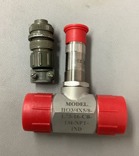 Hoffer HO3/4X5/8-1.75-16-CB-1M-NPT-IND Turbine Flowmeter (b180)
