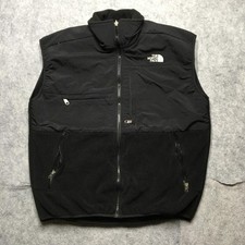 Vintage The North Face Denali Vest Mens Large L Black Fleece Full Zip Made USA