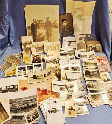 Huge Lot VTG WW1 - Korea War Era Military Photo Lot Army Navy USMC XM-571 RPPC