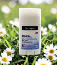 Neutrogena MINERAL ULTRA SHEER 1.5oz Dry-Touch SPF 50 Face  Body Stick