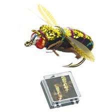2pcs Artificial Insect Lures Attractant Baits Fishing Gear Fly Bees Float Lure