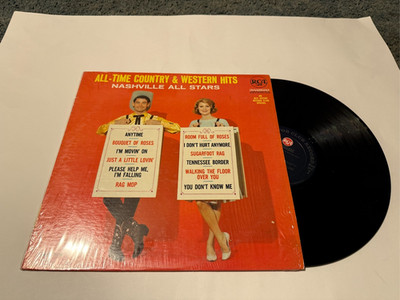 Time Country And Western Hits - Nashville All Stars 1965 Stereo Vinyl LP SHRINK