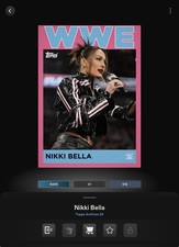 VIDEOGAME Topps WWE Slam 26 - TOPPS ARCHIVES 1964 Pink Base - NIKKI BELLA
