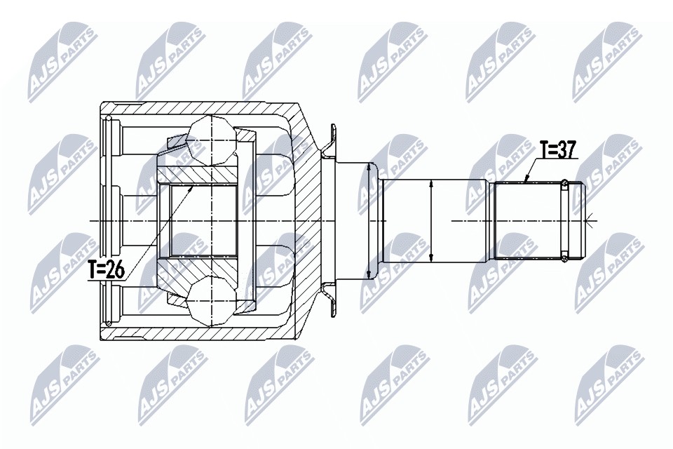 NPW-ME-057 NTY Joint Kit, drive shaft for MERCEDES-BENZ - Image 4