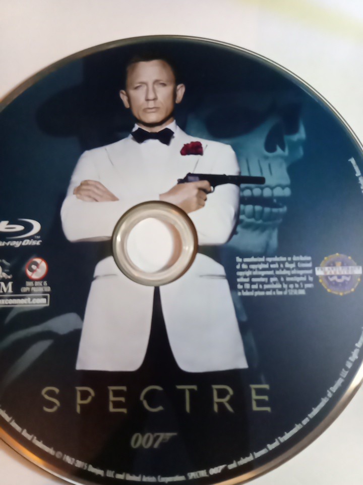 007 SPECTRE BLU RAY DISC ONLY USED TESTED FREESHIP NOTRACKING
