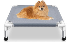Elevated Dog Bed for Small Dogs, Outdoor Cooling Dog Bed Cot for Small Pets, Ind