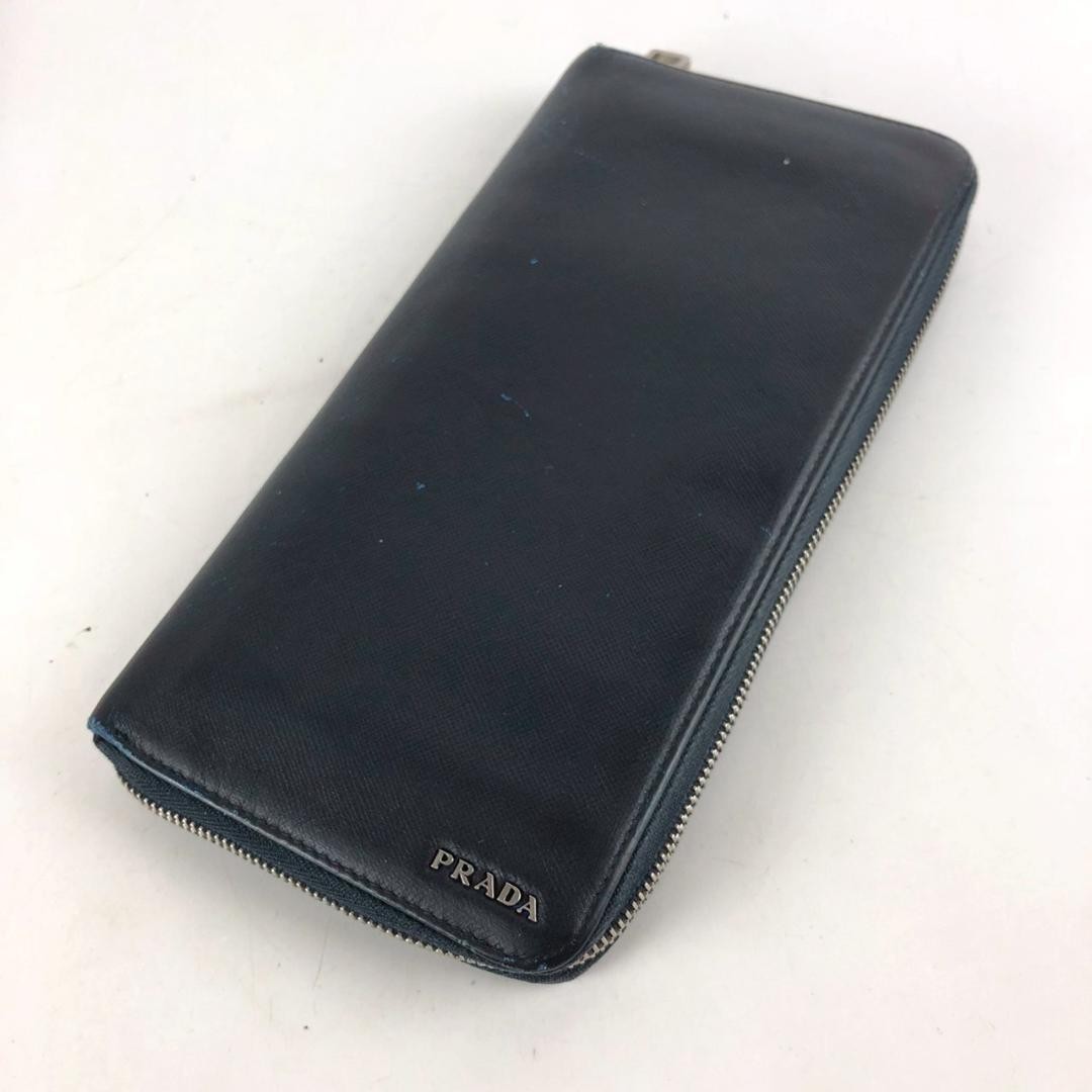 Prada Black Long Wallet for Women Luxury Brand Accessory