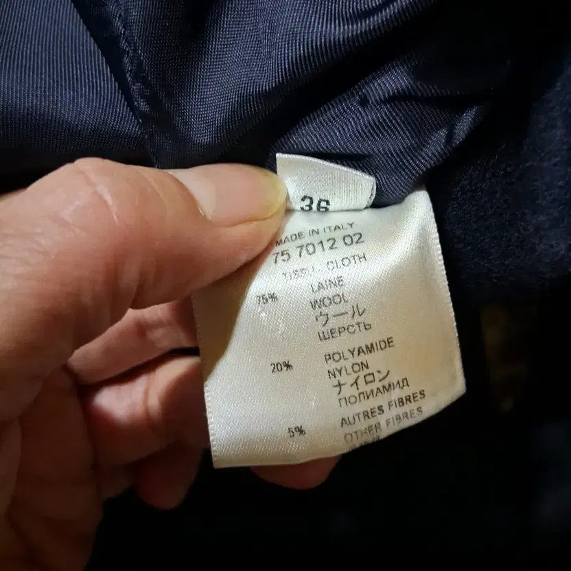 Givenchy Women's Wool Coat Double Button Navy Size 36 thumbnail 4