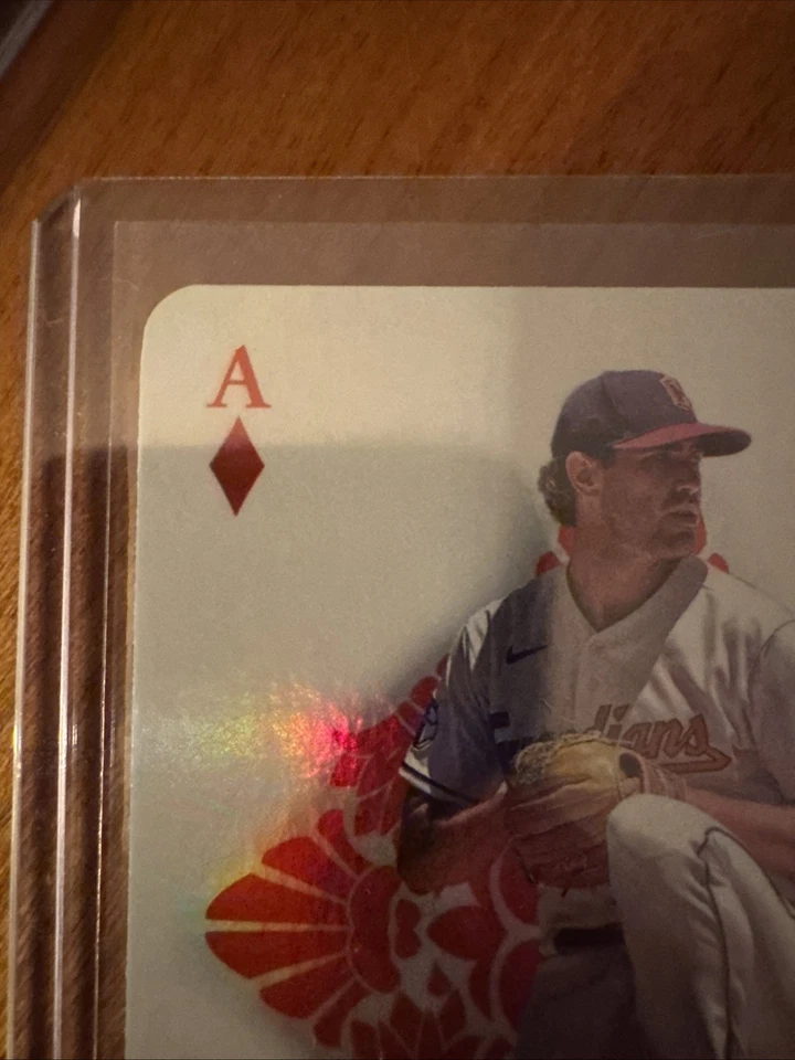 2023 TOPPS BASEBALL ALL ACES SHANE BIEBER CLEVELAND GAURDIANS CARD #AA-15 - Image 2 of 4