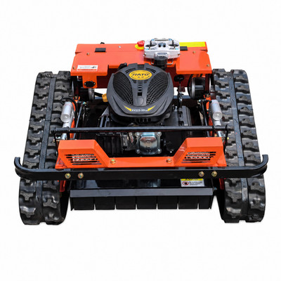 Remote Control 9HP Lawn Mower Tracked Brush Cutter for Steep Slopes Tall Grass