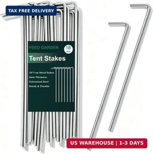 7 Inch Tent Stakes 18 Pack Yard Inflatable Stakes for Outdoor Decorations Metal