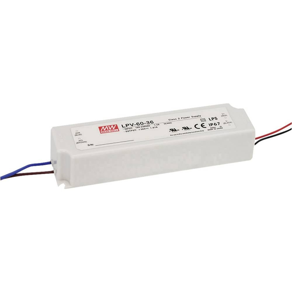 Convertisseur LED 48V MEAN WELL LPV-60-48 pour éviter baisse de luminosité