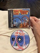 PlayStation 1 PS1 Game SimTheme Park CIB Complete In Box 
