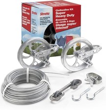 1. 150ft Galvanized Clothesline Wire 6.5 Pull...