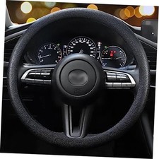 Car Steering Wheel Cover, Non-Slip Silicone Material, Multiple 1PCS Black