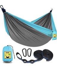 SZHLUX Camping Hammock Single Portable Hammocks with 2 Tree Straps a...