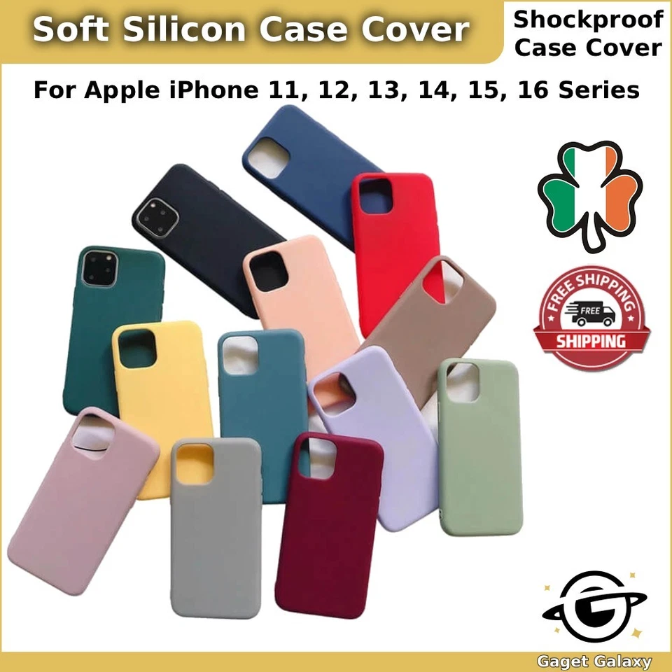 Liquid Silicone Case Soft Phone Cover For iPhone 16 Pro Max 15 Pro 14 13 12 11