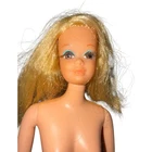 Vintage 70s Barbie Live Action PJ #1156 Nude Doll Only Rooted Lashes