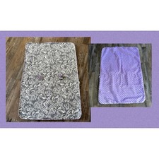 Carseat Canopy Baby Car Seat Cover Grey White Damask Purple Dot Reversible