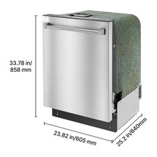 Uimoso 24" Built-In Dishwasher Stainless Steel Tub, 14 Settings & 8 Modes 8