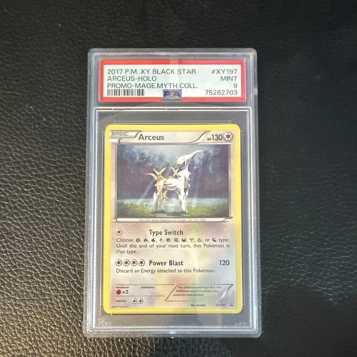 Pokemon Arceus XY197 XY Black Star Promo Holo English 2017 PSA 9