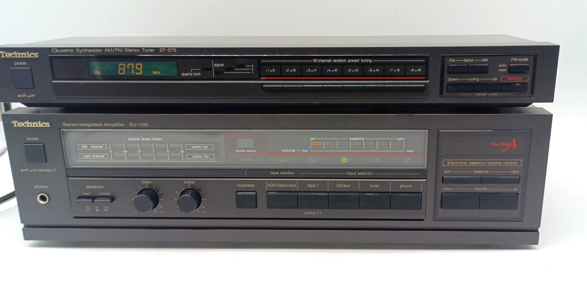 Technics Stereo Integrated Amplifier SU-V95 & Technics Am/Fm Tuner