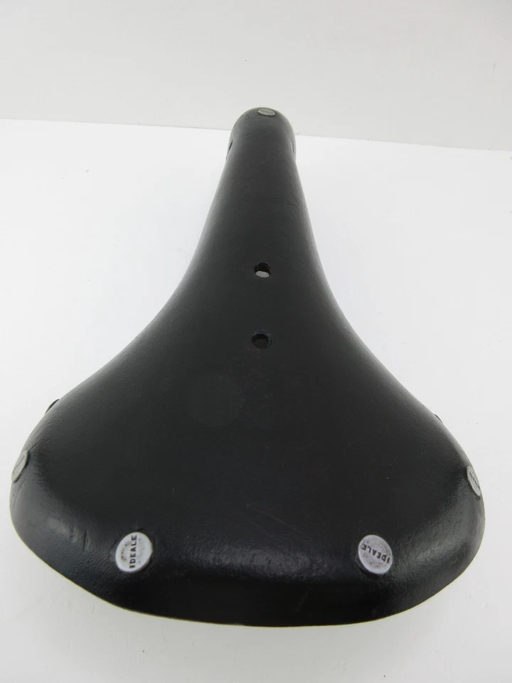 复古 Ideale 80 皮革鞍座带匹配夹公路旅游法国 — 第 4/4 张图片