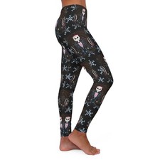 "Bloody Jack" Custom Women's Casual Leggings, AOP Winter Gym Wear