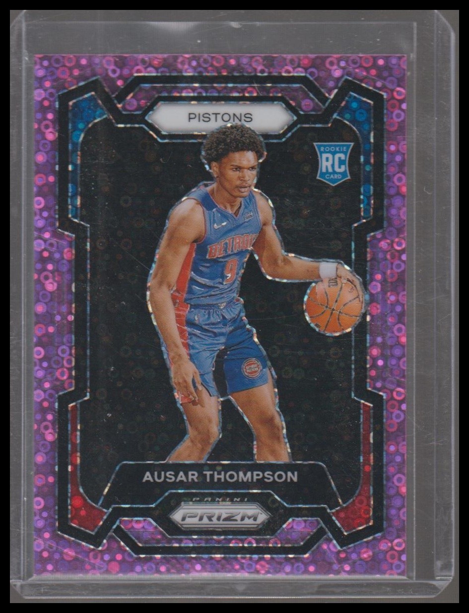 2023-24 Panini Prizm #178 Ausar Thompson Prizms Fast Break Pink #/50